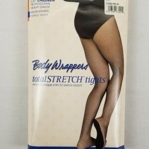 Body Wrappers Black Fishnet Tights